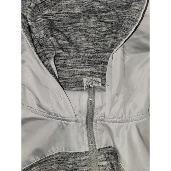 Women's Victoria Secret Pullover Zip Hoodie White/Gray Size Small Petite - Picture 3 of 5